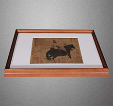 宁蒗书画装裱配框服务案例